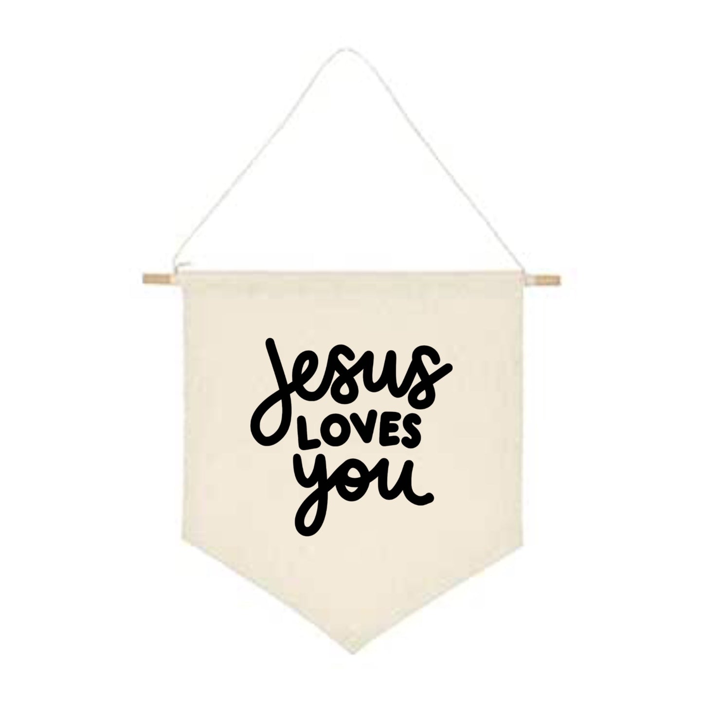 Jesus Loves You Wall Banner
