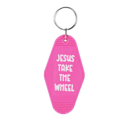 Jesus Take The Wheel Keychains